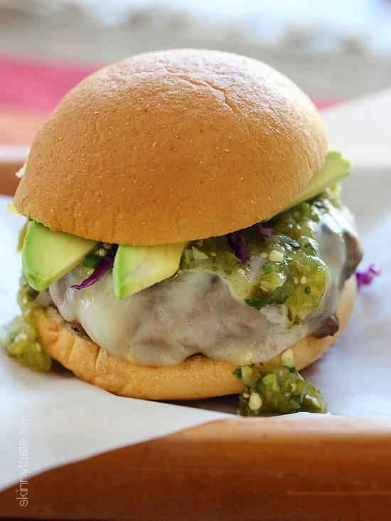 Salsa verde burgers