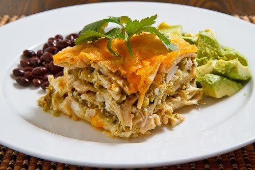 Salsa verde lasagna