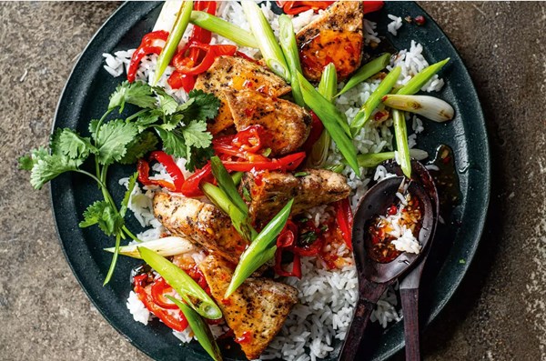 Salt & pepper smoked tofu