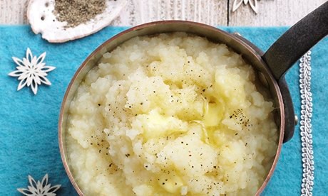 Salt and pepper potatoes with celeriac