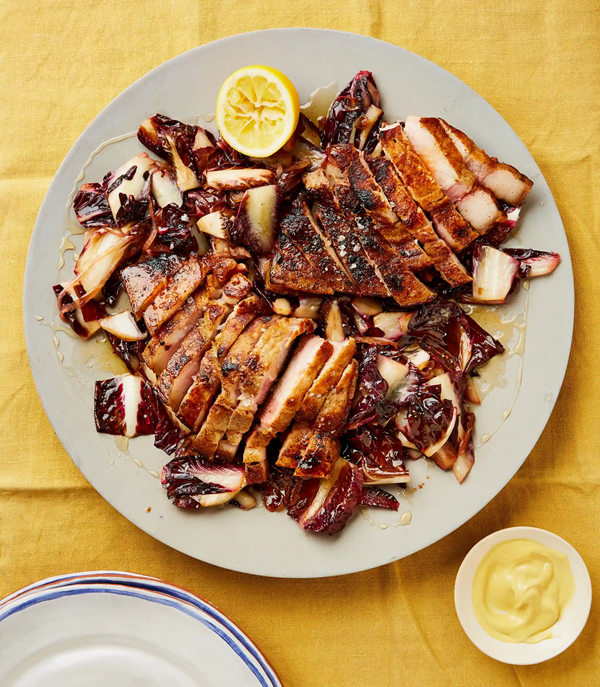 Salt-and-sugar pork rib chops