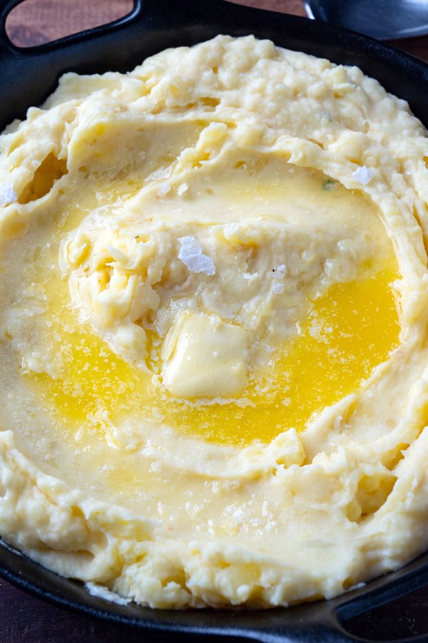 Salt and vinegar mashed potatoes