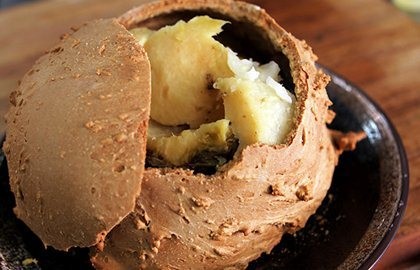 Salt-baked celeriac