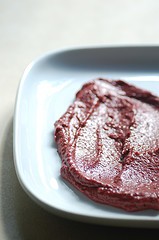 Salt baked leg of lamb with spiced beetroot puree