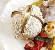 Salt-baked potatoes