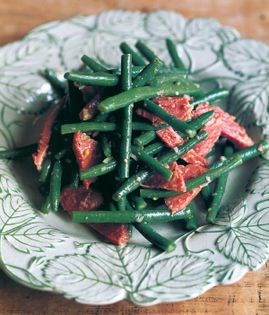 Salt beef and green bean salad