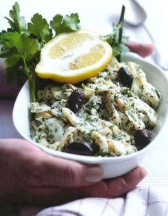 Salt cod salad