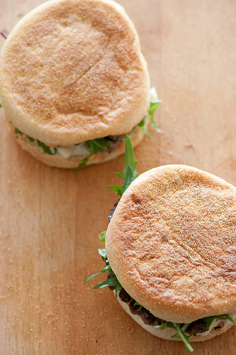 Salt crusted burgers