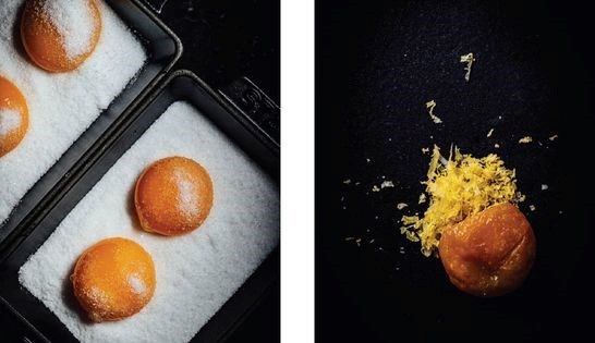 Salt-cured egg yolks