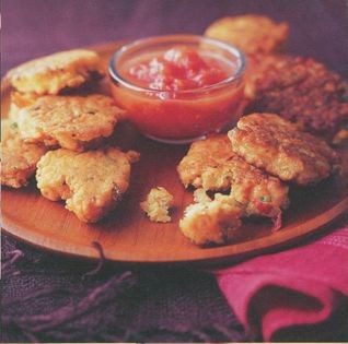 Salt fish fritters