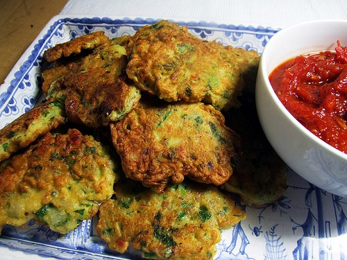 Salt fish fritters