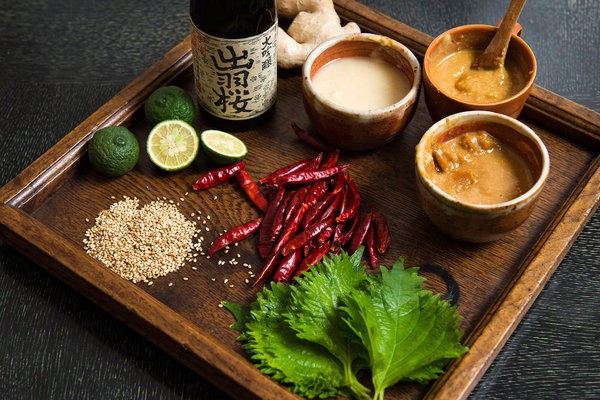 Salt-massaged cucumbers with miso and sesame