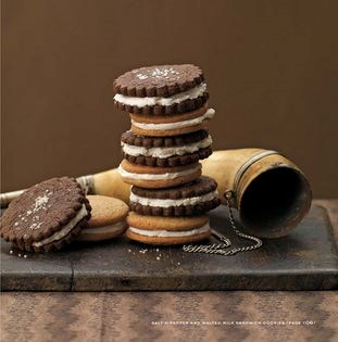 Salt-n-pepper sandwich cookies