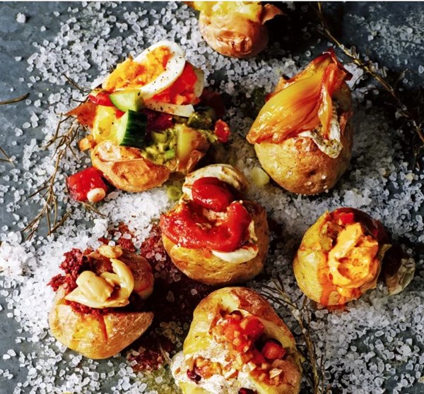 Salt-roasted potatoes