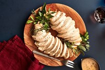 Salt-roasted turkey breast