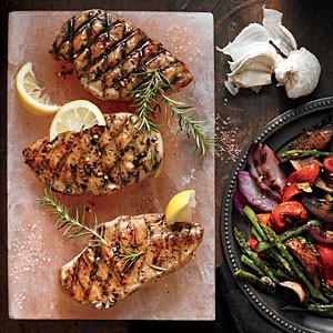 Salt-slab chicken al mattone