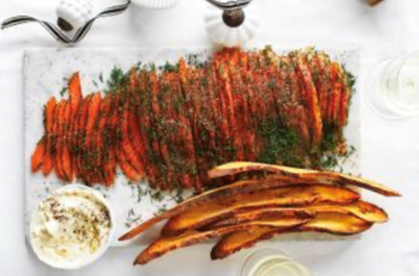 Salt, sugar and spice-cured salmon