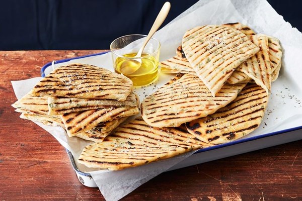 Saltbush flatbreads