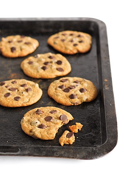 Salted & malted chocolate chip cookies