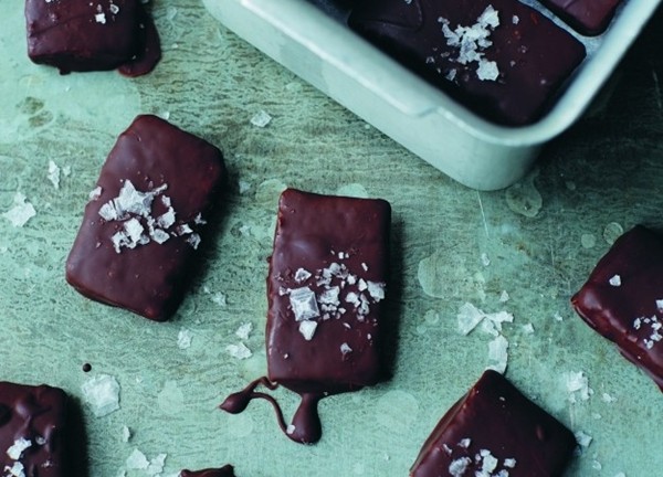 Salted almond butter chocolate bars