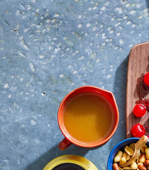Salted bourbon caramel sauce