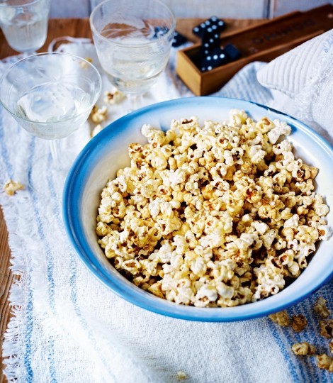 Salted brown-butter and maple popcorn