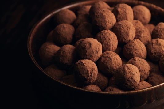 Salted brown sugar caramel truffles