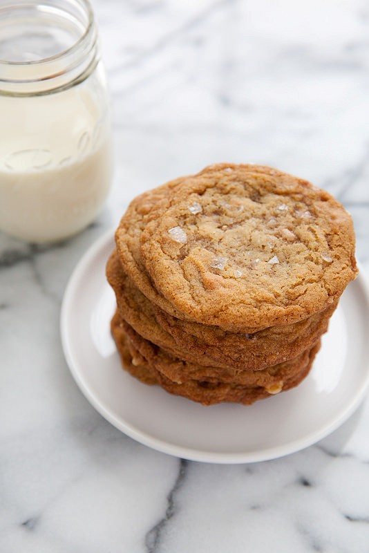 Salted brown sugar toffee cookies 