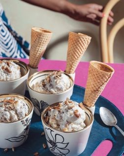 Salted browned butter pecan ice cream