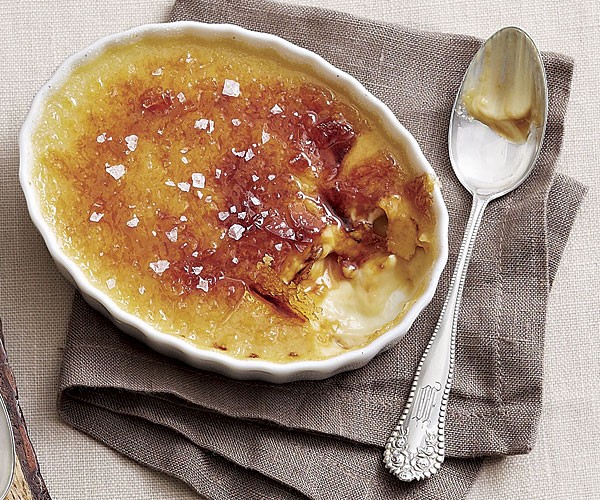 Salted butterscotch crème brûlée