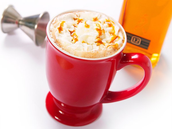 Salted butterscotch hot chocolate
