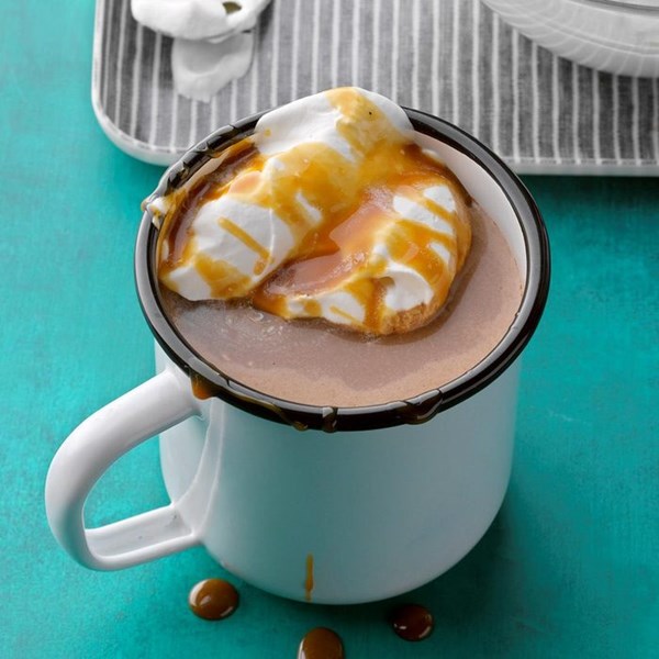 Salted caramel & banana [drinking chocolate]