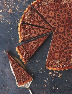Salted caramel & chocolate tart