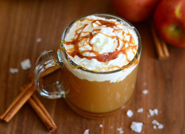 Salted caramel apple cider
