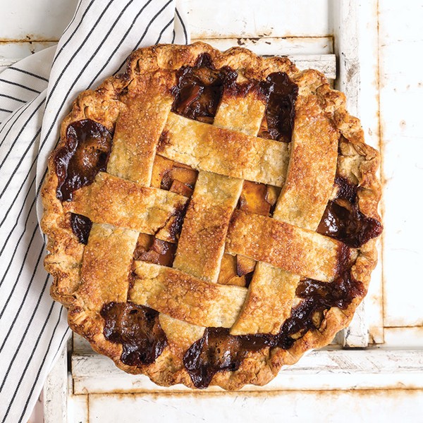 Salted caramel apple pie