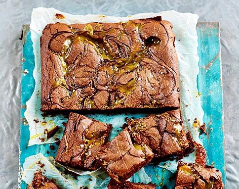 Salted caramel brownies