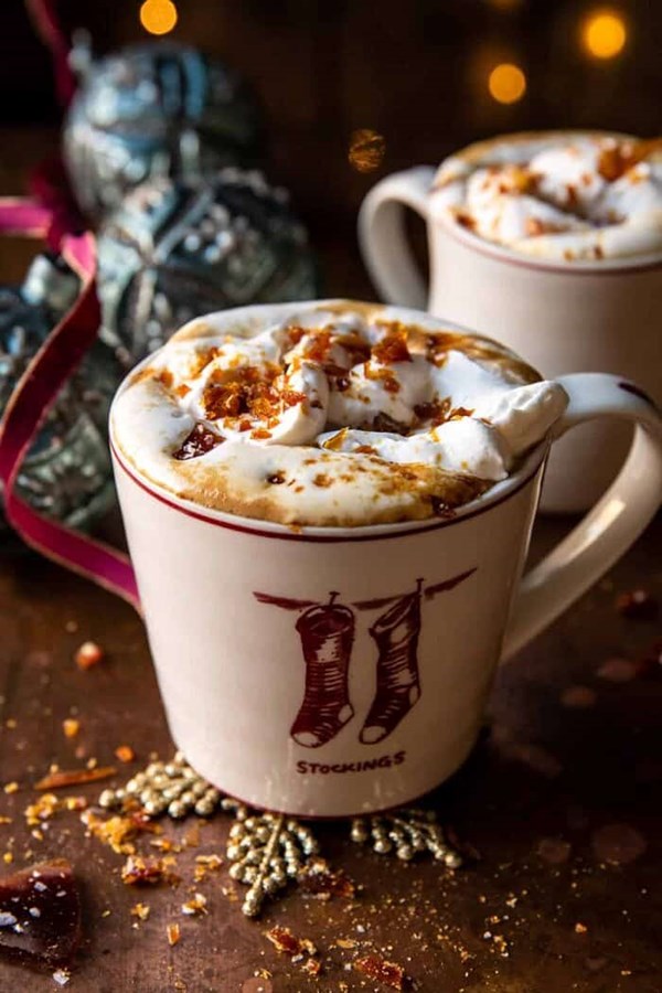 Salted caramel brûlée latte 