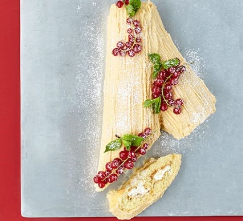 Salted caramel bûche de Noël 