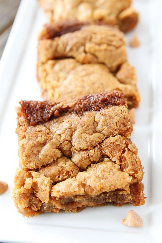 Salted caramel butterscotch blondies