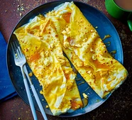 Salted caramel cheesecake pancakes