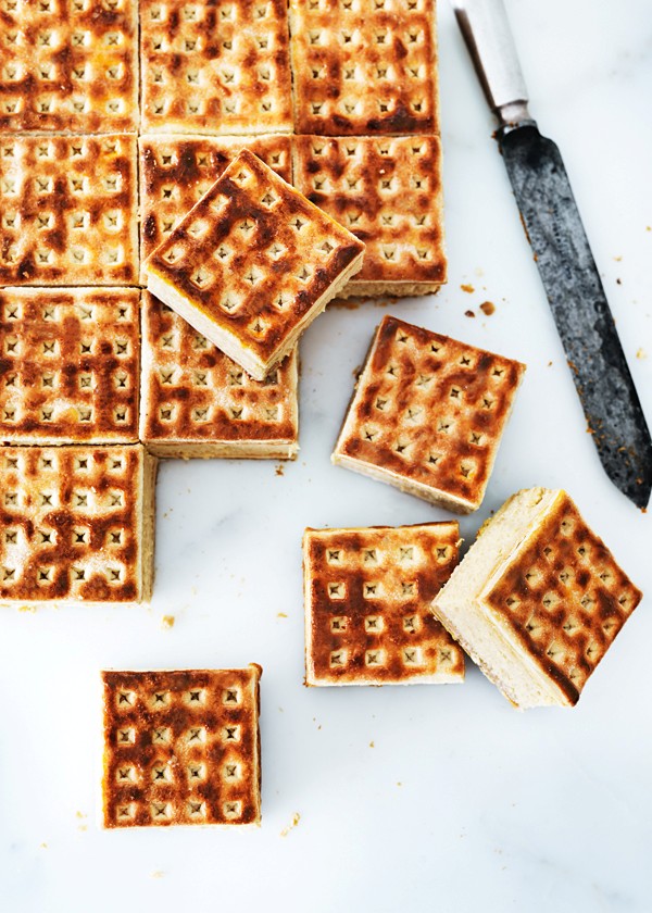 Salted caramel cheesecake sandwiches