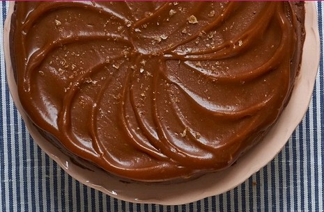 Salted caramel chocolate mousse cake