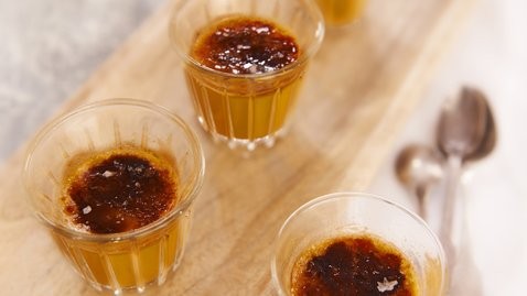 Salted caramel crème brûlée