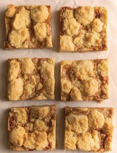 Salted caramel crumble bar