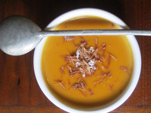 Salted caramel custard
