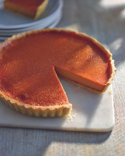 Salted caramel custard tart
