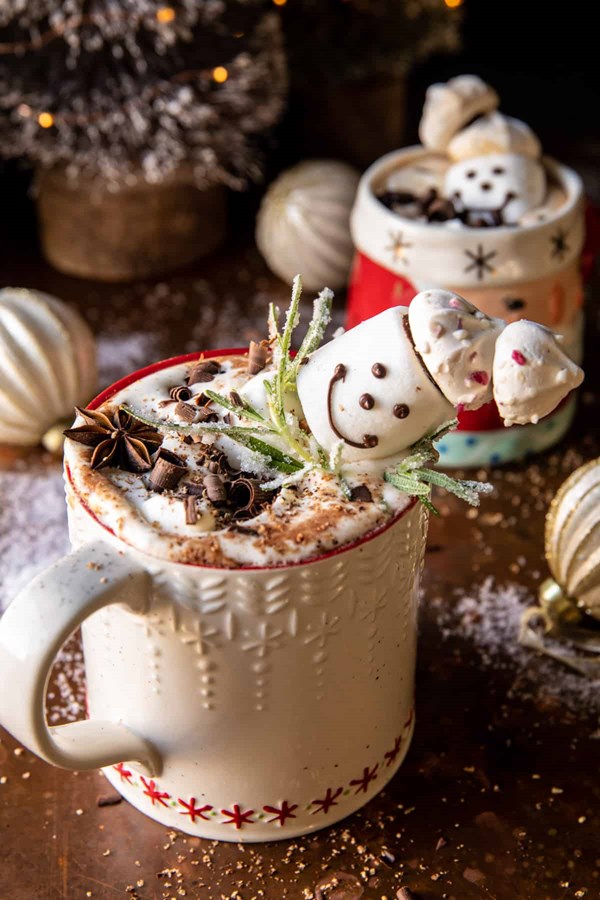 Salted caramel espresso hot cocoa