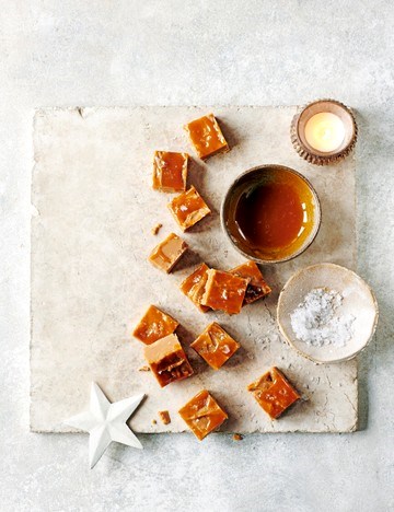 Salted caramel fudge