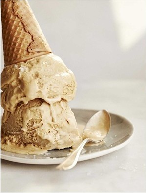 Salted caramel ice cream