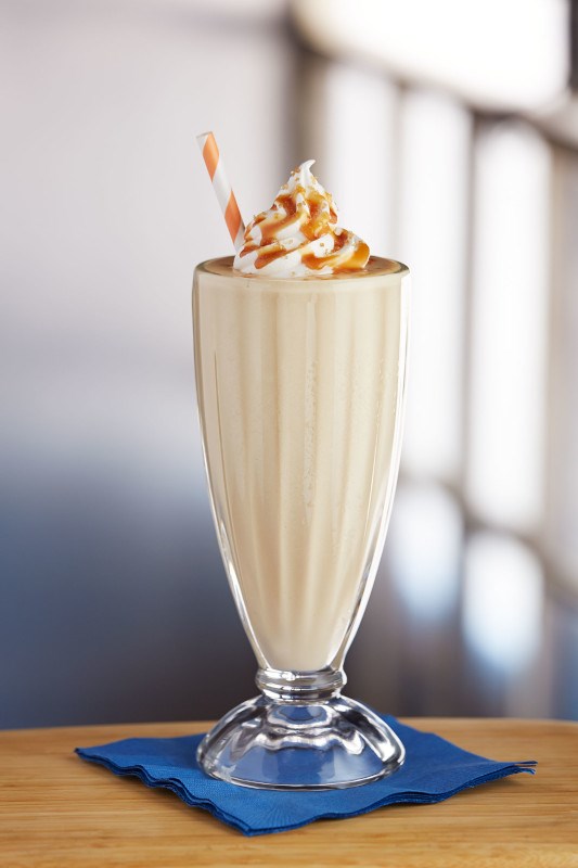 Salted caramel milkshake 